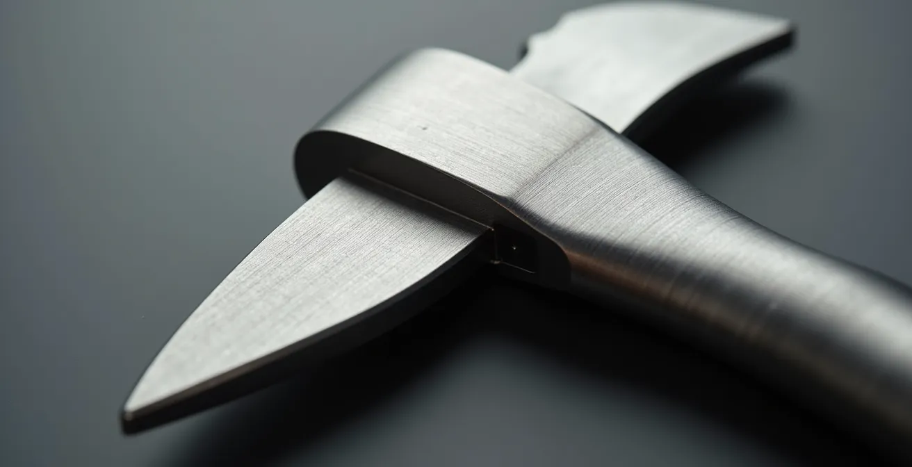 Vue macro d'une charnière de lunettes en métal précieux